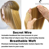 Synthetic 24inch Invisible Hair Wire Without No Clip Hair Extension