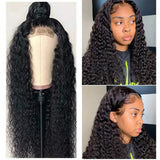 Kinky Curly Lace Wigs T Part Lace Wigs Natural Black