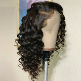 Long Deep Wave Curly Lace Front Wig For Women