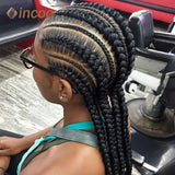 Full Lace Braided Wigs For Black Women Jumbo Knotless Box