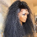 Kinky Curly Lace Wigs T Part Lace Wigs Natural Black