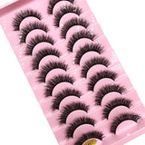 New 10 Pairs 3D Faux Mink Lashes Natural long Mink False Eyelashes