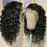 Long Deep Wave Curly Lace Front Wig For Women