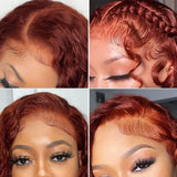 Reddish Brown Jerry Curly Lace Front Wig