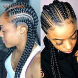 Full Lace Braided Wigs For Black Women Jumbo Knotless Box